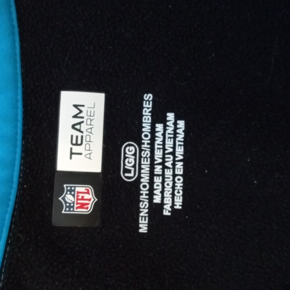NFL Carolina Panthers Men's Large Quarter Zip Pullover - Picture 3 of 4